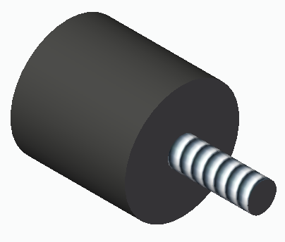 Gummibuffert Ø 40/40 M10