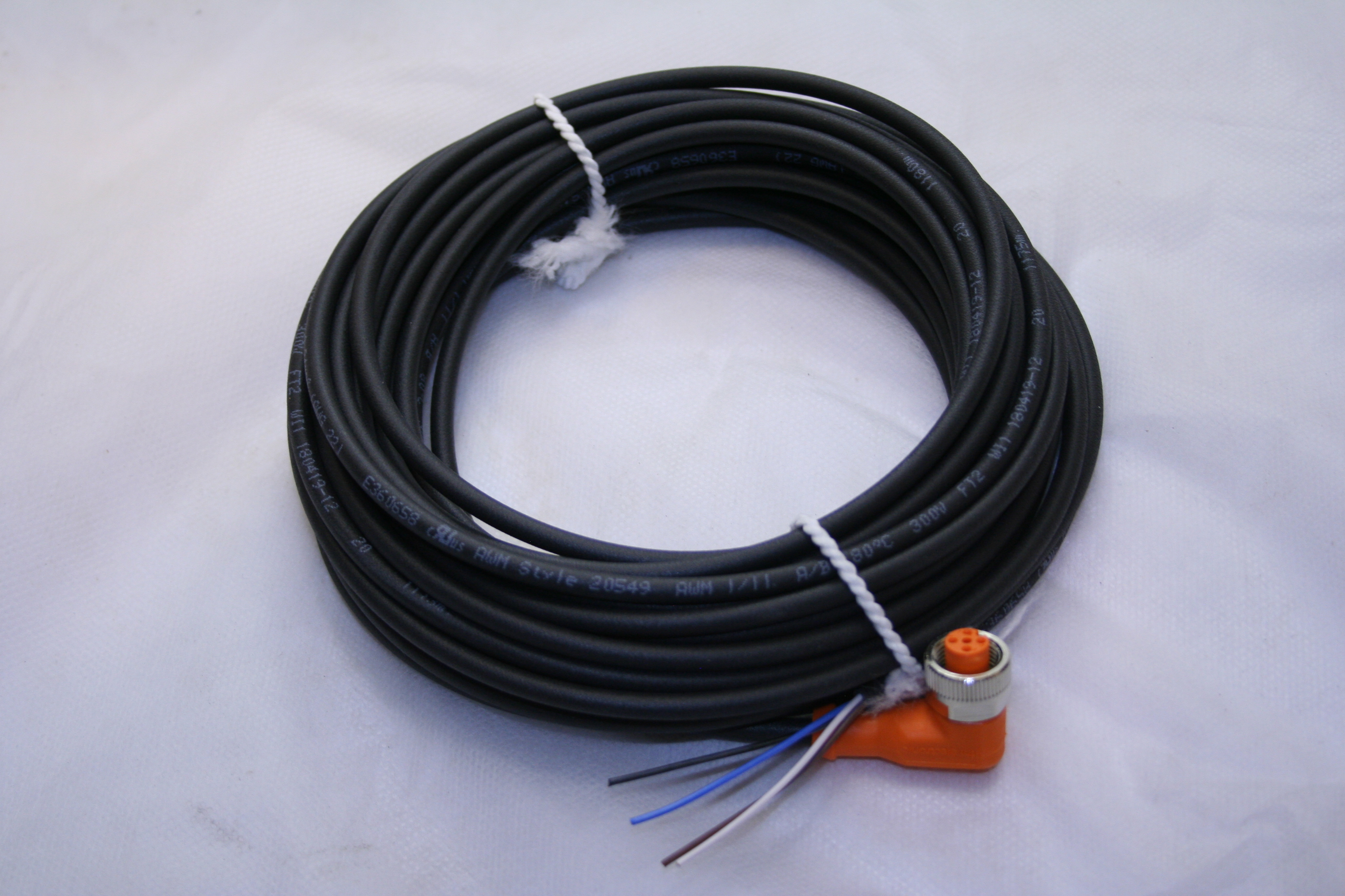 Kabel M12 vinklad 4-polig hona 10m